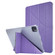 iPad Pro 11 2022 / 2021 Silk Texture Horizontal Deformation Flip Leather Tablet Case with Holder - Purple