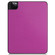 iPad Pro 11 2022 / 2021 Pure Color Horizontal Flip TPU + PU Leather Tablet Case with Three-folding Holder & Sleep / Wake-up Function & Pen Slot - Purple
