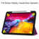 iPad Pro 11 2022 / 2021 Pure Color Horizontal Flip TPU + PU Leather Tablet Case with Three-folding Holder & Sleep / Wake-up Function & Pen Slot - Purple