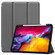 iPad Pro 11 2022 / 2021 Pure Color Horizontal Flip TPU + PU Leather Tablet Case with Three-folding Holder & Sleep / Wake-up Function & Pen Slot - Grey