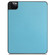 iPad Pro 11 2022 / 2021 Pure Color Horizontal Flip TPU + PU Leather Tablet Case with Three-folding Holder & Sleep / Wake-up Function & Pen Slot - Sky Blue