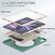 iPad Pro 12.9 2022 / 2021 Shockproof TPU + PC Protective Tablet Case with 360 Degree Rotation Foldable Handle Grip Holder & Pen Slot - Emmerald Green