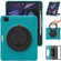 iPad Pro 12.9 2022 / 2021 Shockproof TPU + PC Protective Tablet Case with 360 Degree Rotation Foldable Handle Grip Holder & Pen Slot - Blue