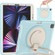 iPad Pro 12.9 2022 / 2021 Shockproof TPU + PC Protective Tablet Case with 360 Degree Rotation Foldable Handle Grip Holder & Pen Slot - Ice Crystal Blue