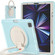 iPad Pro 12.9 2022 / 2021 Shockproof TPU + PC Protective Tablet Case with 360 Degree Rotation Foldable Handle Grip Holder & Pen Slot - Ice Crystal Blue
