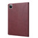 iPad Pro 12.9 2022 / 2021 Knead Skin Texture Horizontal Flip Leather Tablet Case with Photo Frame & Holder & Card Slots & Wallet - Wine Red