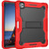 iPad Pro 12.9 2022 / 2021 / 2020 / 2018 Silicone + PC Shockproof Tablet Case - Red+Black