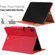 iPad Pro 12.9 2022 / 2021 / 2020 / 2018 Solid Color Horizontal Flip Leather Tablet Case with Holder & Card Slot & Photo Frame & Wallet - Red