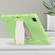 iPad Pro 12.9 2022 / 2021 3-Layer Protection  Screen Frame + PC + Silicone Shockproof Combination Tablet Case with Holder - Matcha Green