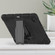 iPad Pro 12.9 2022 / 2021 3-Layer Protection  Screen Frame + PC + Silicone Shockproof Combination Tablet Case with Holder - Black+Black