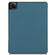 iPad Pro 12.9 2022 / 2021 Horizontal Flip Honeycomb TPU + PU Leather Tablet Case with Three-folding Holder & Sleep / Wake-up Function & Pen Slot - Dark Green