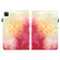 iPad Pro 12.9 2022 / 2021 / 2020 Watercolor Pattern Skin Feel Magnetic Horizontal Flip PU Leather Tablet Case with Holder & Card Slots & Photo Frame & Sleep / Wake-up Function - Spring Cherry