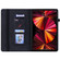 iPad Pro 12.9 2022 / 2021 / 2020 Skin Feel Solid Color Zipper Smart Leather Tablet Case - Black