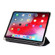 iPad Pro 12.9 2022 / 2021 Multi-folding Horizontal Flip PU Leather + Shockproof Airbag TPU Tablet Case with Holder & Pen Slot & Wake-up / Sleep Function - Black