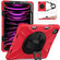 iPad Pro 12.9 2022 / 2021/ 2020 / 2018  Silicone + PC Protective Tablet Case with Holder & Shoulder Strap - Red