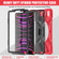 iPad Pro 12.9 2022 / 2021/ 2020 / 2018  Silicone + PC Protective Tablet Case with Holder & Shoulder Strap - Red