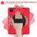 iPad Pro 12.9 2022 / 2021/ 2020 / 2018  Silicone + PC Protective Tablet Case with Holder & Shoulder Strap - Red