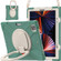 iPad Pro 12.9 2022 / 2021 Silicone + PC Protective Tablet Case with Holder & Shoulder Strap - Emerald Green