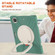 iPad Pro 12.9 2022 / 2021 Silicone + PC Protective Tablet Case with Holder & Shoulder Strap - Emerald Green