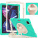 iPad Pro 12.9 2022 / 2021/ 2020 / 2018  Silicone + PC Protective Tablet Case with Holder & Shoulder Strap - Mint Green