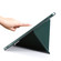 iPad Pro 12.9 2022 / 2021 Multi-folding Horizontal Flip PU Leather + Shockproof TPU Tablet Case with Holder & Pen Slot - Green