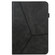 iPad Pro 12.9 2022 / 2021 / 2020 / 2018 Solid Color Embossed Striped Leather Case - Black