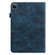 iPad Pro 12.9 2022 / 2021 / 2020 / 2018 Solid Color Embossed Striped Leather Case - Blue