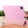 iPad Pro 12.9 inch  - 2020/2021 3-fold Horizontal Flip Smart Leather Tablet Case with Sleep / Wake-up Function & Holder - Pink