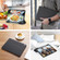 iPad Pro 12.9 2022 / 2021 / 2020 DUX DUCIS Domo Series Horizontal Flip Magnetic TPU + PU Leather Tablet Case with Three-folding Holder & Pen Slot & Sleep / Wake-up Function - Black