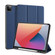 iPad Pro 12.9 2022 / 2021 / 2020 DUX DUCIS Domo Series Horizontal Flip Magnetic TPU + PU Leather Tablet Case with Three-folding Holder & Pen Slot & Sleep / Wake-up Function - Blue