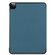 iPad Pro 12.9 2022 / 2021 Custer Texture Horizontal Flip PU Leather Tablet Case with Three-folding Holder & Sleep / Wake-up Function - Dark Green