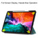 iPad Pro 12.9 2022 / 2021 Colored Drawing Horizontal Flip TPU + PU Leather Tablet Case with Three-folding Holder & Sleep / Wake-up Function & Pen Slot - Apricot Flower