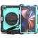 iPad Pro 12.9 2022 / 2021 / 2020 / 2018 Shockproof Colorful Silicone + PC Protective Tablet Case with Holder & Shoulder Strap & Hand Strap & Pen Slot - Sky Blue PC+Black