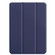 iPad Pro 12.9 2022 / 2021 Custer Texture Horizontal Flip PU Leather Tablet Case with Three-folding Holder & Sleep / Wake-up Function - Dark Blue