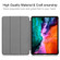 iPad Pro 12.9 2022 / 2021 Custer Texture Horizontal Flip PU Leather Tablet Case with Three-folding Holder & Sleep / Wake-up Function - Dark Blue