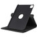 iPad Pro 12.9 2022 / 2021 / 2020 Litchi Texture Horizontal Flip 360 Degrees Rotation Leather Tablet Case with Holder - Black