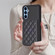 Samsung Galaxy A54 5G BF25 Square Plaid Card Bag Holder Phone Case - Black