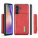 Samsung Galaxy A54 5G DG.MING M2 Series 3-Fold Multi Card Bag + Magnetic Phone Case - Red