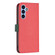 Samsung Galaxy A54 5G BF13 Color Matching Cross Texture Leather Phone Case - Red