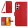 Samsung Galaxy A54 5G Skin Feel Sun Flower Pattern Flip Leather Phone Case with Lanyard - Red Samsung Galaxy A54 5G Skin Feel Sun Flower Pattern Flip Leather Phone Case with Lanyard - Red