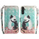 Samsung Galaxy A54 5G 3D Colored Pattern Flip Leather Phone Case - Black White Cat