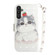 Samsung Galaxy A54 5G 3D Colored Pattern Flip Leather Phone Case - Cute Cat