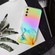 Samsung Galaxy A54 5G Laser Marble Pattern Clear TPU Protective Phone Case - Yellow