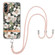 Samsung Galaxy A54 5G Flowers and Plants Series IMD TPU Phone Case with Lanyard - Green Gardenia