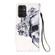 Samsung Galaxy A54 5G 3D Painting Horizontal Flip Leather Phone Case - Skull