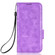 Samsung Galaxy A54 5G Symmetrical Triangle Leather Phone Case - Purple