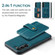 Samsung Galaxy A54 5G / A54 4G JEEHOOD RFID Blocking Anti-Theft Magnetic PU Phone Case - Blue