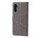 Samsung Galaxy A54 5G Embossed Happy Cat Pattern Flip Leather Phone Case - Grey