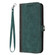 Samsung Galaxy A54 5G Side Buckle Double Fold Hand Strap Leather Phone Case - Dark Green