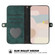 Samsung Galaxy A54 5G Side Buckle Double Fold Hand Strap Leather Phone Case - Dark Green